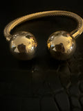 Large medal bracelet with balls