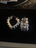 Silver earrings