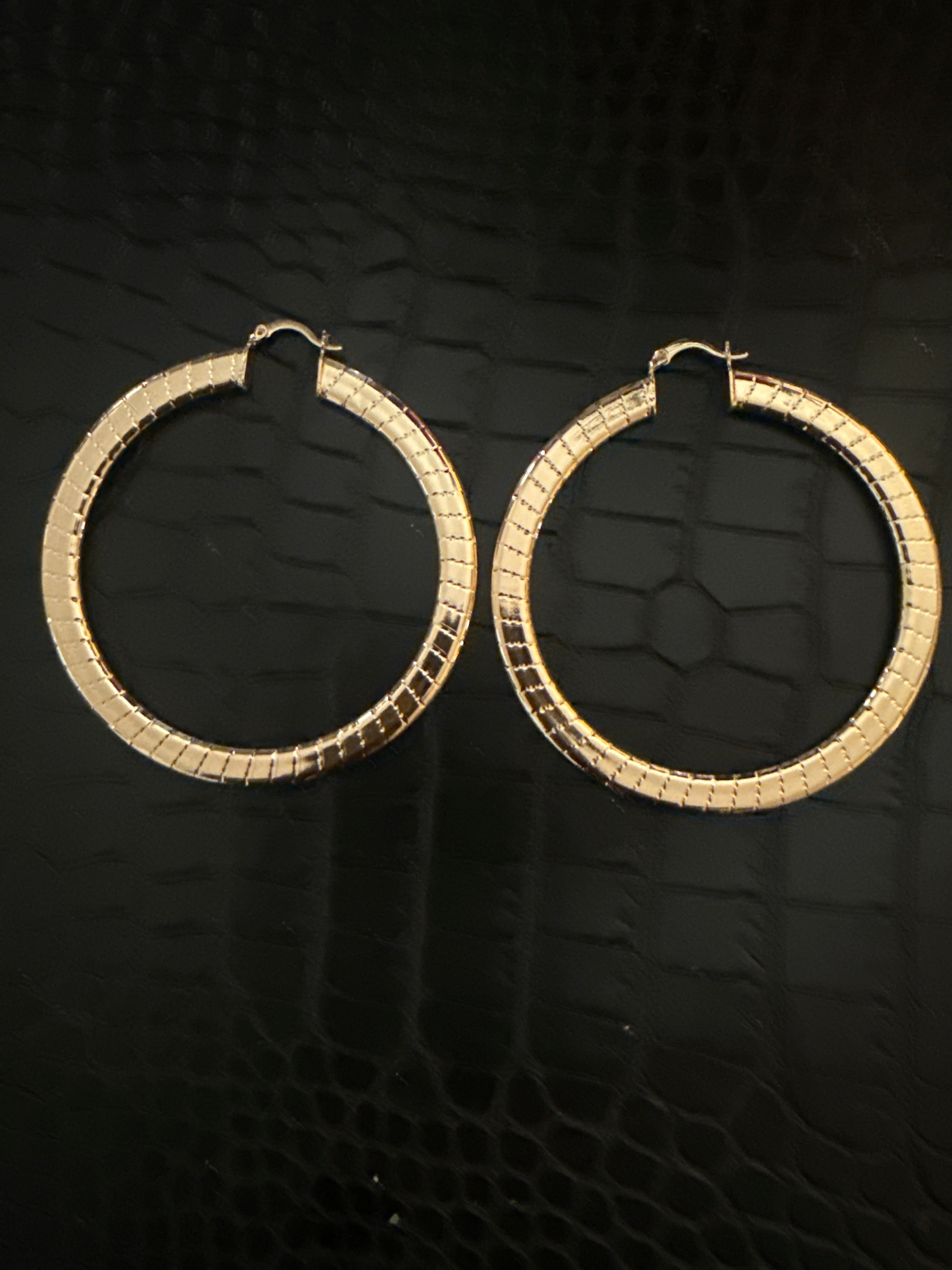 Large gold hoops