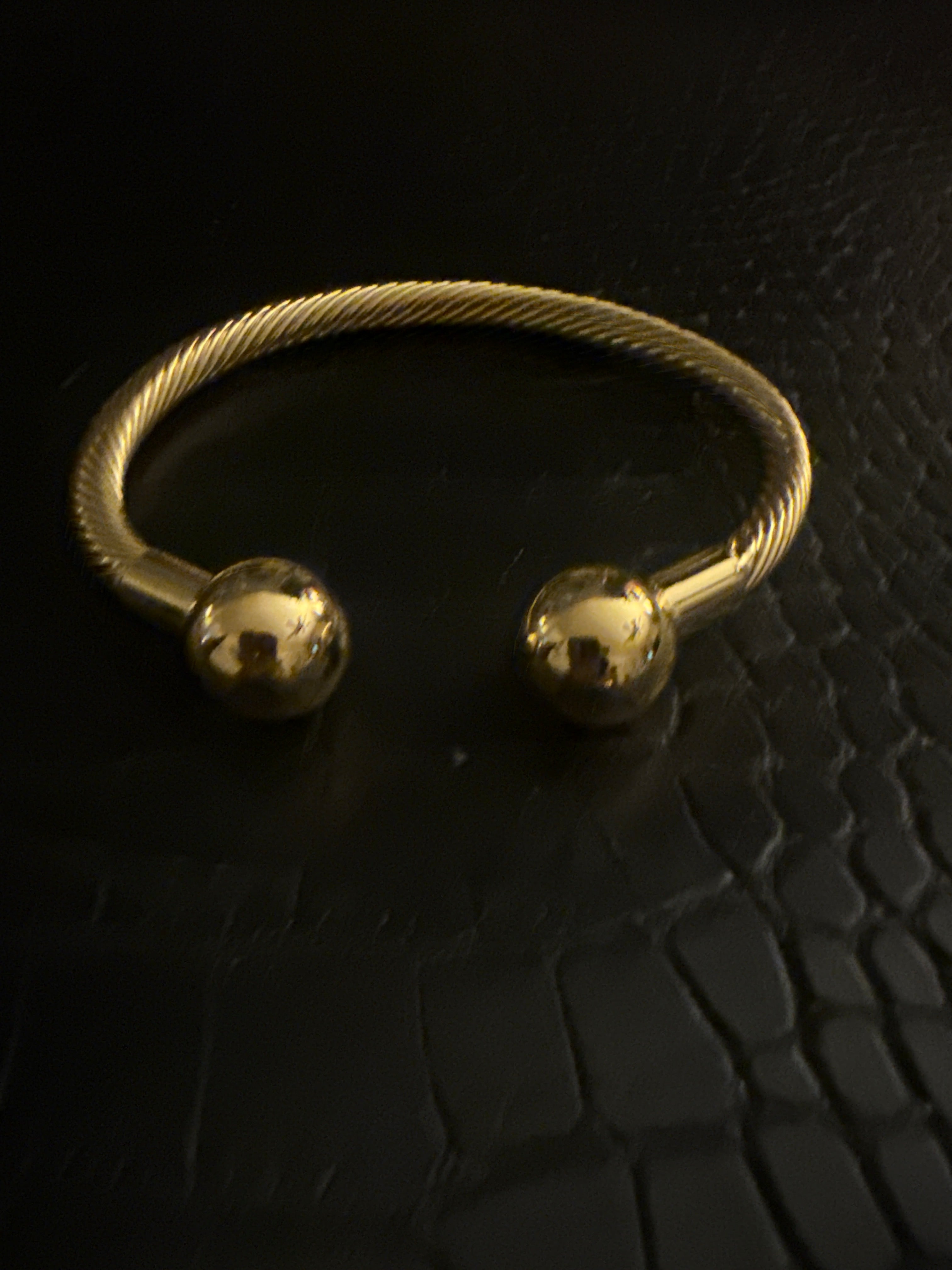 Metal braided bracelet