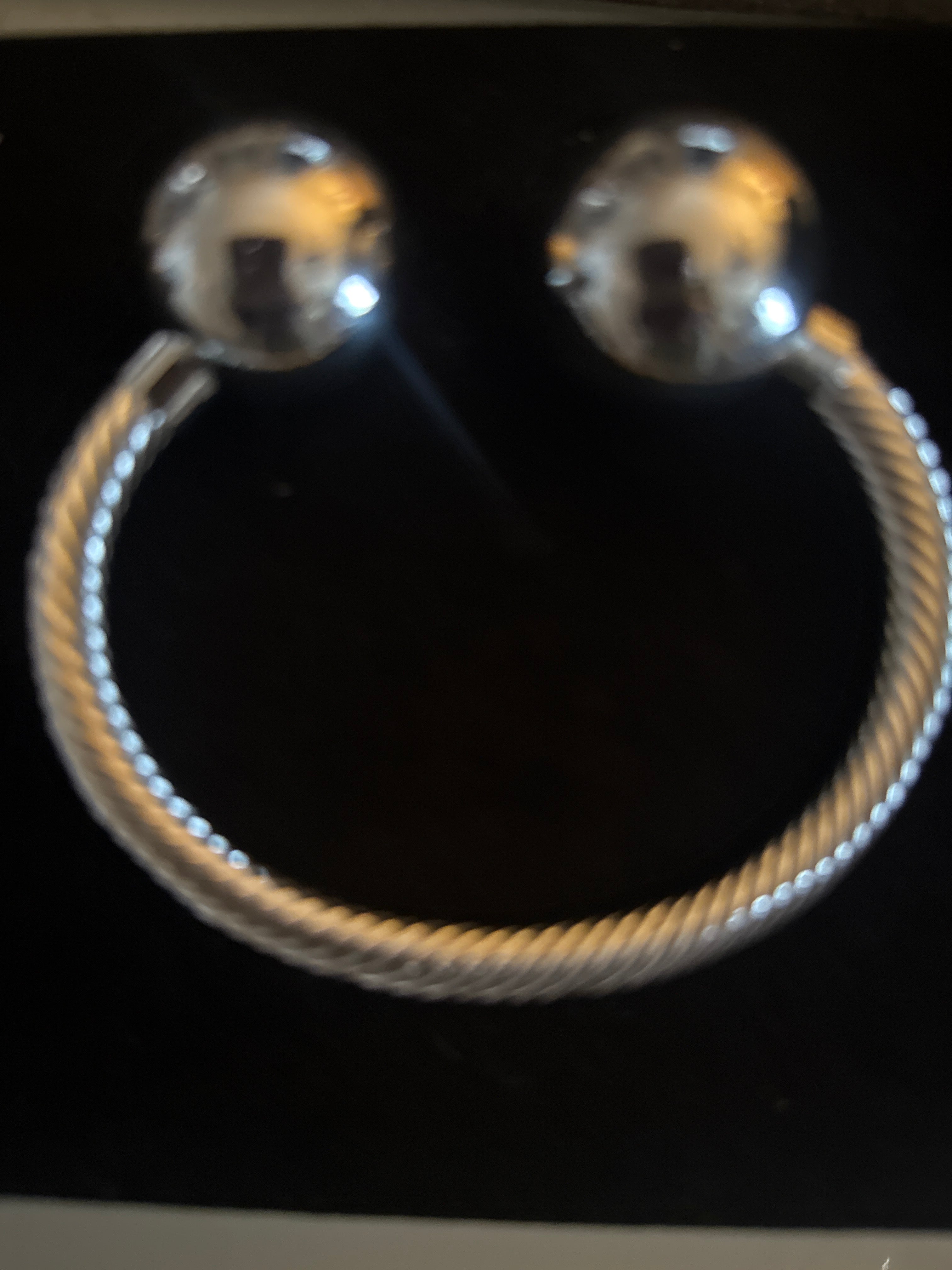 Large metal bracelet